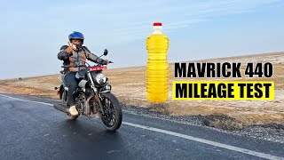 Hero Maverick 440 mileage test socking result