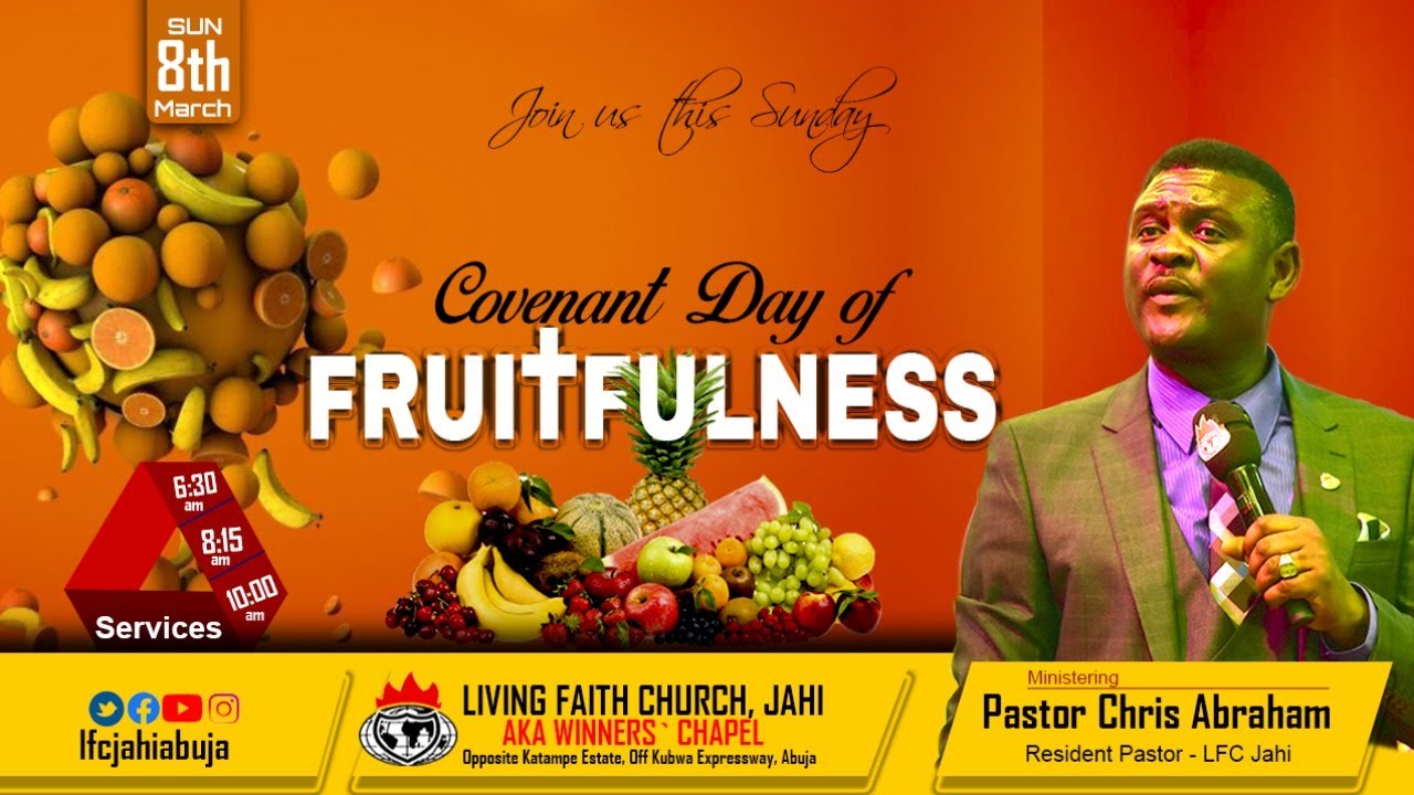 COVENANT DAY OF FRUITFULNESS- By Pastor Chris Abraham | 2nd Service | 8th March, 2020