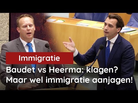 Baudet vs Heerma (CDA): klagen over tekorten woningmarkt, maar wel immigratie steunen!