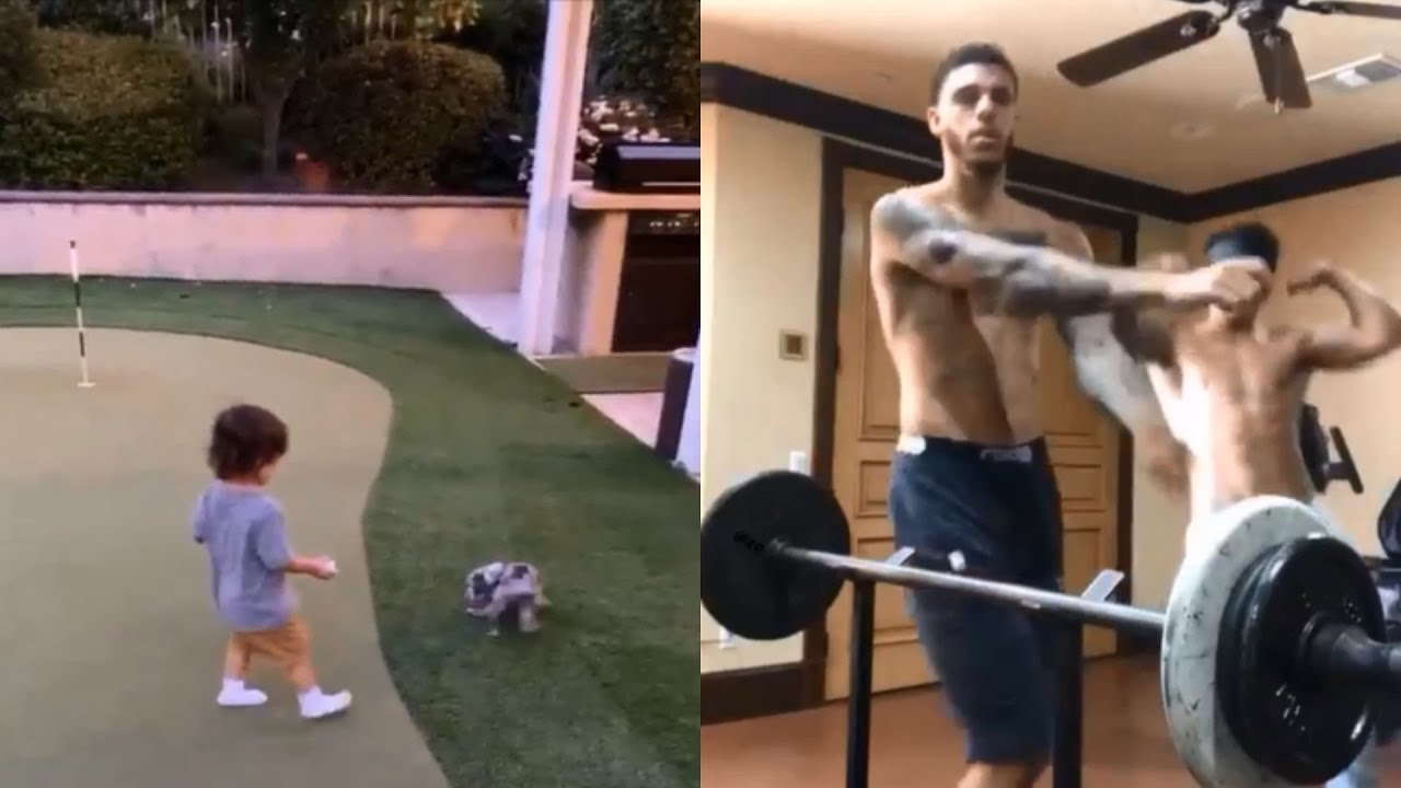 Lonzo Ball Hangs out with Daughter, Zoey, and Works Out ...