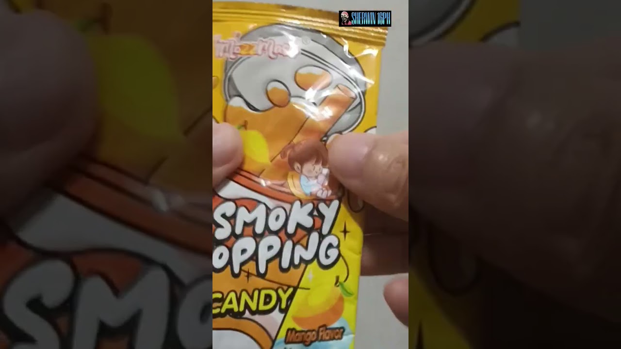 Smoky Popping Candy / Mango flavor ASMR SOUNDS 