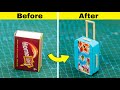 Diy Mini Trolley bag from matchbox || How to make mini bag from matchbox