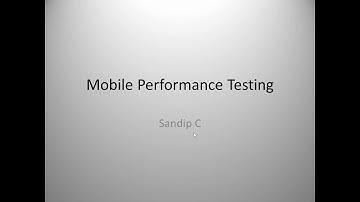 Mobile Performance Testing using LoadRunner Demo 2nd Nov 2019