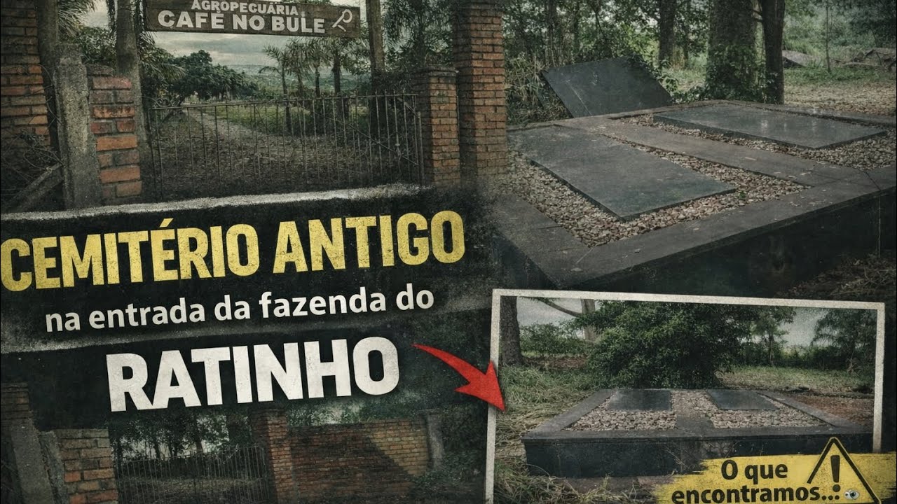 Cemitério antigo na entrada da fazenda do apresentador Ratinho em Apucarana no Paraná