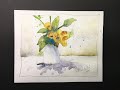 WATERCOLOR IN 5 - Quick Flower Painting