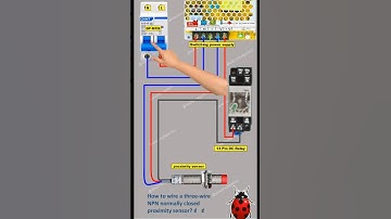 How to wire a three-wire NPN normally closed proximity switch/3wire proximity sensor wiring diagram