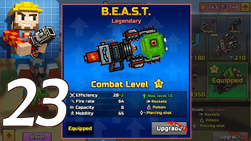 Pixel Gun 3D -  Gameplay Walkthrough  part 23 - B.E.A.S.T. (iOS,android)