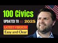 2025 random 100 civics questions and answers - U.S. citizenship interview I N400 Interview #usa #us