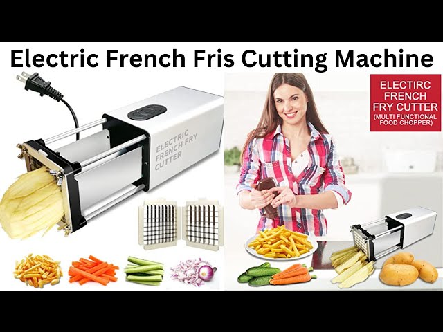 Electric French Fry Cutter, Sopito French Fry Cutter Stainless Steel Electric  Potato Cutter REVIEW 