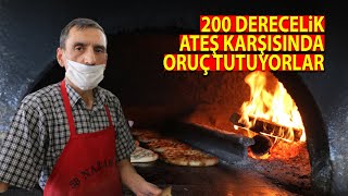 Sivas ta Fırın Ustaları Yaklasık 200 Derecelik Fırın Karsısında Oruc Tut