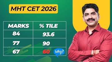 Marks Vs Percentile MHT CET 2026 percentile of Low Marks | Sahyadri Tutorials | Mahesh Sir