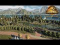 Dilophosaurus, Therizinosaurus, Dimetrodon, Dimorphodon swamp ride | Jurassic World Evolution 2|