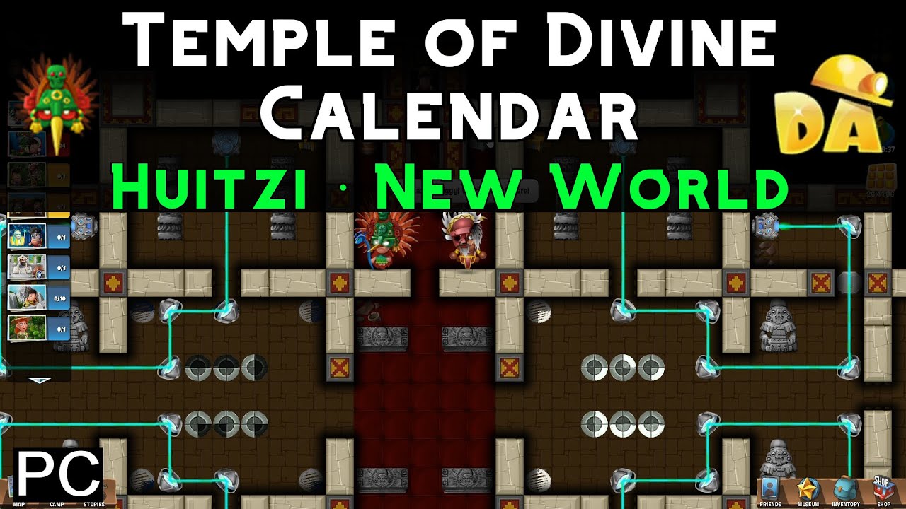 Temple of Divine Calendar Huitzi 11 (PC) Diggy's Adventure YouTube