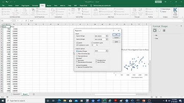 Simple and multiple  Linear regression using Microsoft Excel latest style in 2020