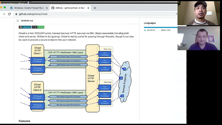 n00bz learning 7a: Firewall Bypass with chisel port tunneling