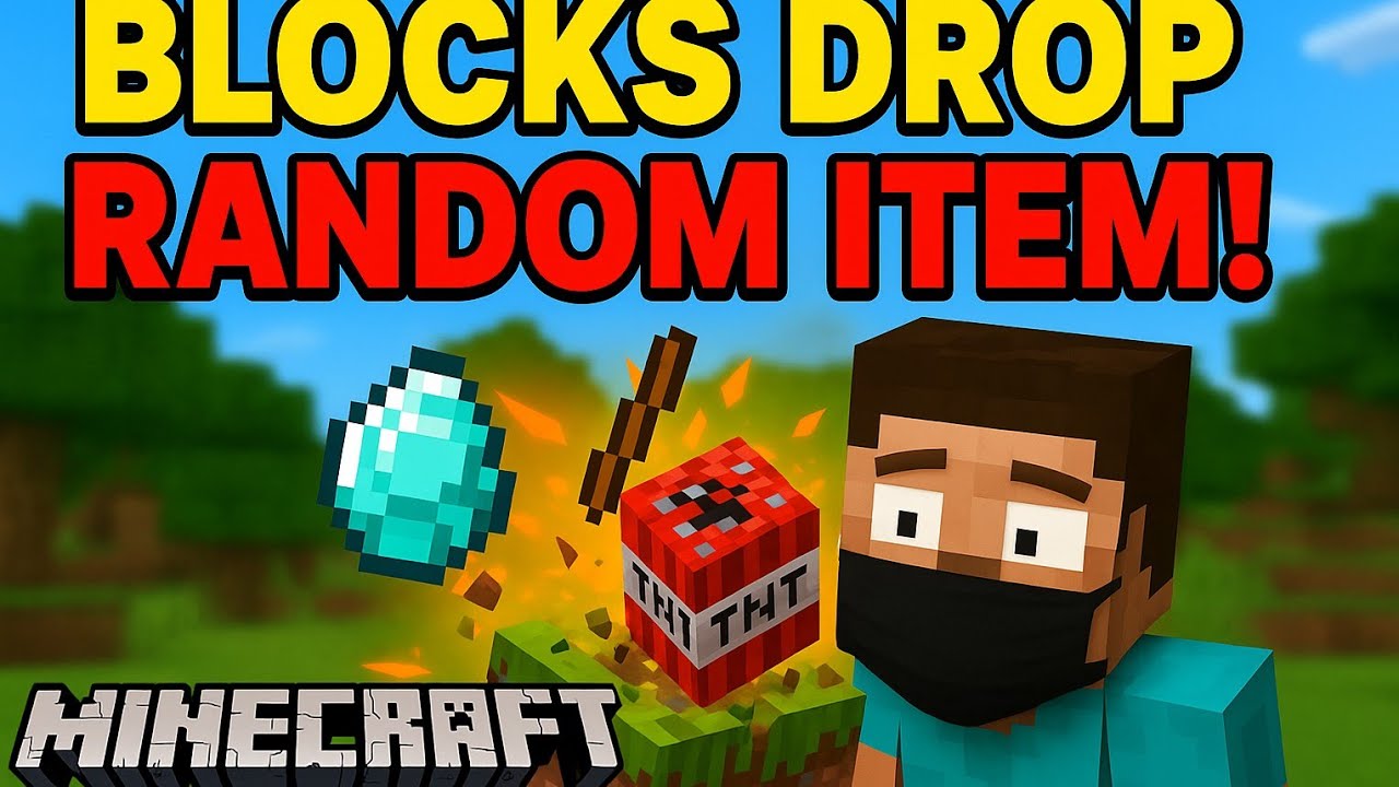 Random Block Drops ๐ Minecraft But Every Block Drops RANDOM ITEMS! ๐ฅ (Unbelievable Loot ...