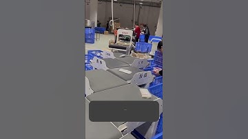 Le tri automatique des colis en Chine #chine #colis #tri