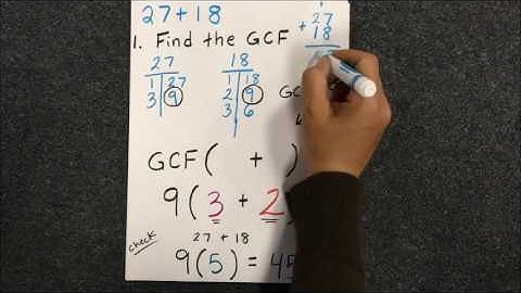 2.1 (Part 2) Distributive property and GCF (6th grade)