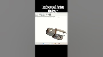 Universal Joint 1/2" Driver SolidWorks Tutorial! SolidWorks