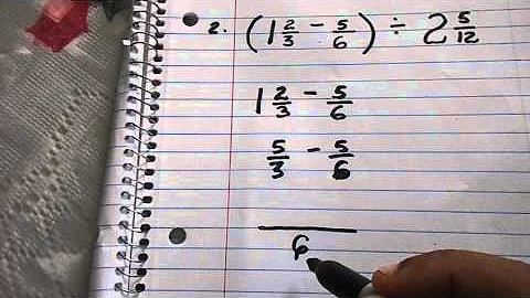 Fraction involving brackets