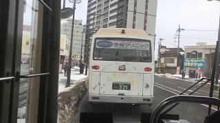 弘南バス 前面展望 車窓 弘前駅前→碇ヶ関駅前/ 大鰐・碇ヶ関線 弘前1100発(岩渕公園前行)