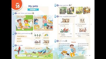 Tiếng Anh 3 Global Success - Unit 16: My pets (Lesson 1)