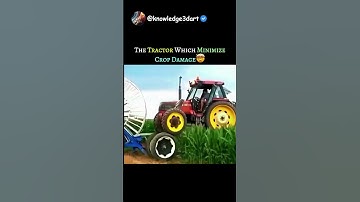 TECH MEETS TRADITION I THE TRACTOR WHICH MINIMIZES THE CROP DAMAGE 😳