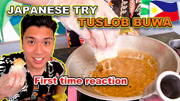 First time Japanese Try Tuslob Buwa and see his reaction in Cebu, Philippines