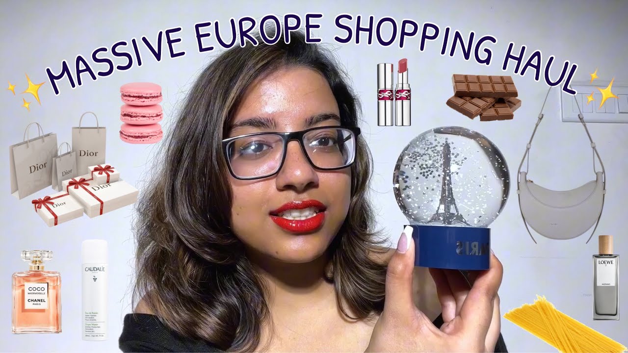 MASSIVE EUROPE SHOPPING HAUL! Everything I bought from Switzerland, France, & Italy