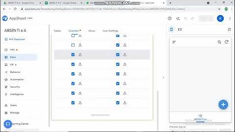membuat absen online dengan foto dan tanda tangan menggunakan google drive-app sheet