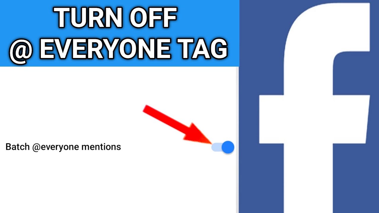 Turn OFF @everyone tag on Facebook - Turn OFF batch @everyone mentions - Public Engagement List Facebook Turn Off