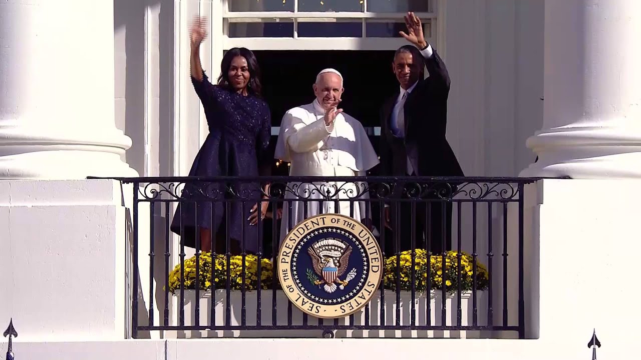 Pope Francis Greets Thousands at The White House YouTube