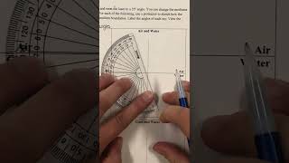 Bending Light- Protractor Example