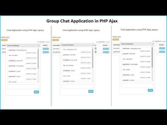 Group Chat Application using PHP Ajax Jquery - 10