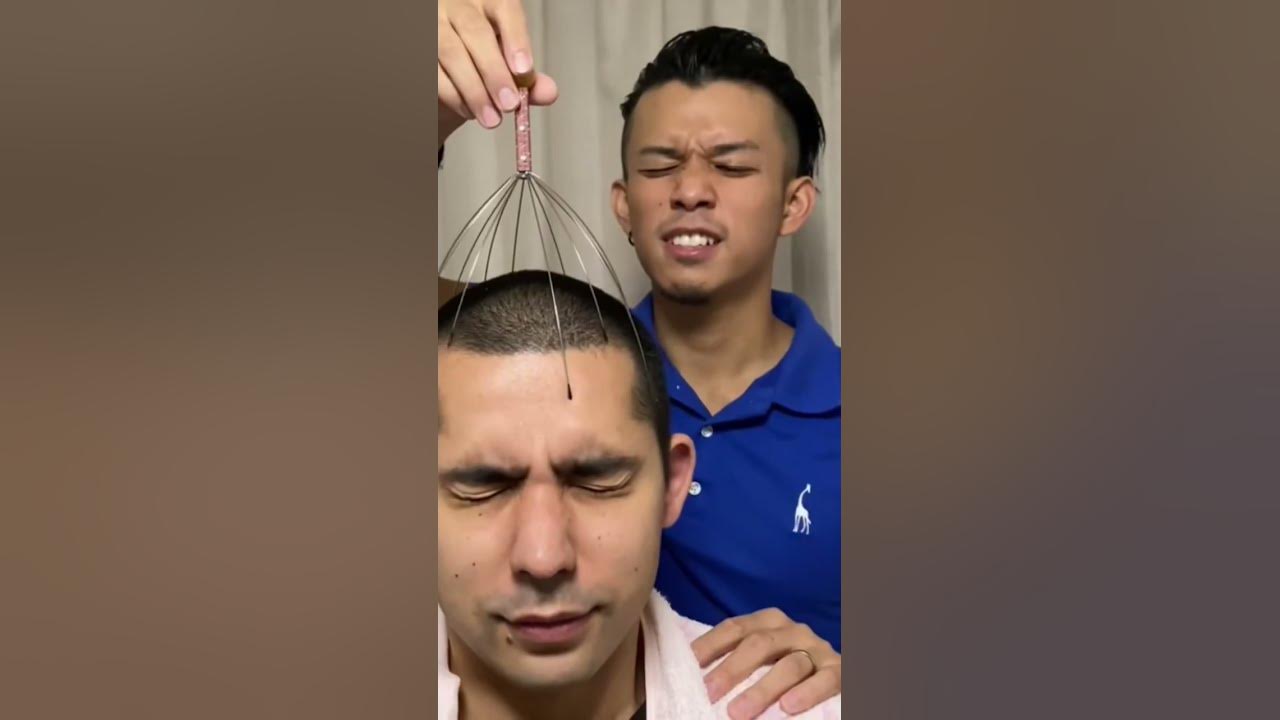 【ASMR】Tingles Head Massage/ ICE Spray