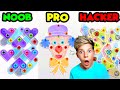 NOOB vs PRO vs HACKER in SCREW JAM!! PREZLEY