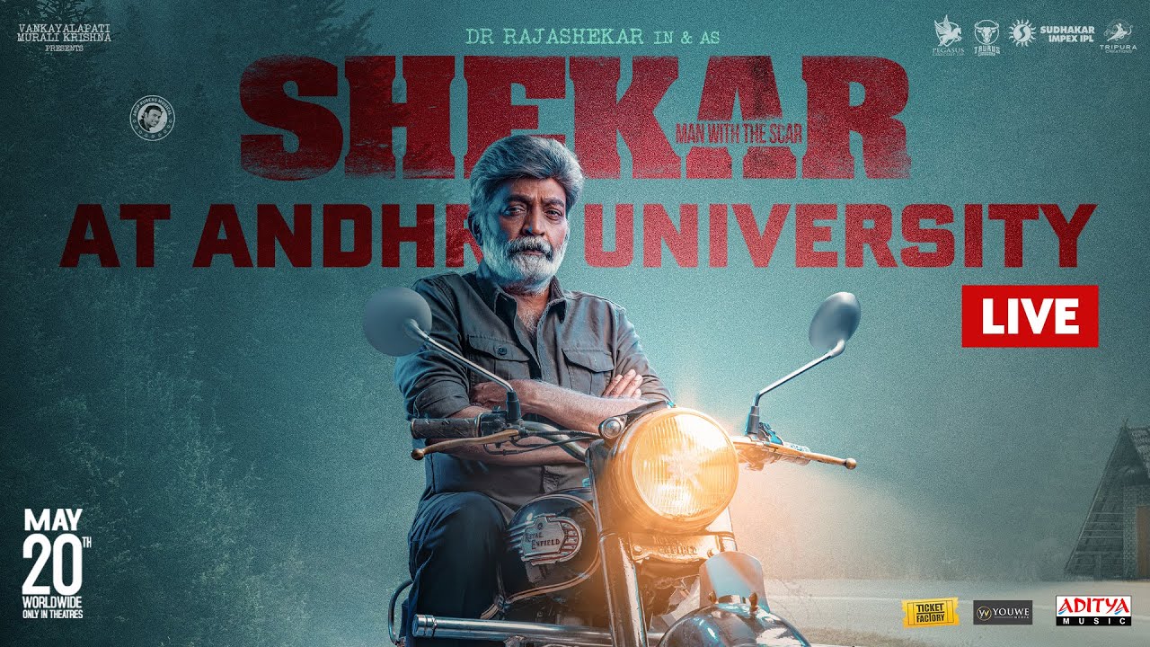 Shekar at Andhra University LIVE | Dr. Rajashekar | Jeevitha ...