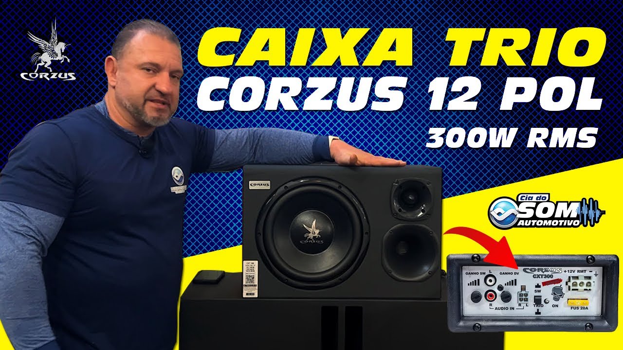 Caixa Bob Corzus Mini Trio 8 Bluetooth 300w Cxhc 500 Bt