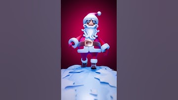 🎅🏻 Santa. 3D Workflow in Blender #blender #3danimation #blender3dartist #blenderanimation #blender