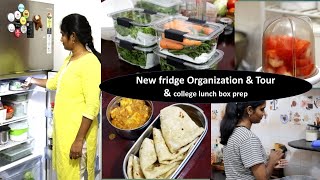My New fridge organization& tour | new containers for fridge | soft chapathi & panner gravy Recipe