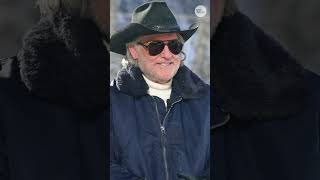 Kurt Russell on set of his Michelob Ultra Super Bowl Ad
