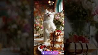 Kitty Steals My Chocolate Waffles – Caught Red-Pawed!