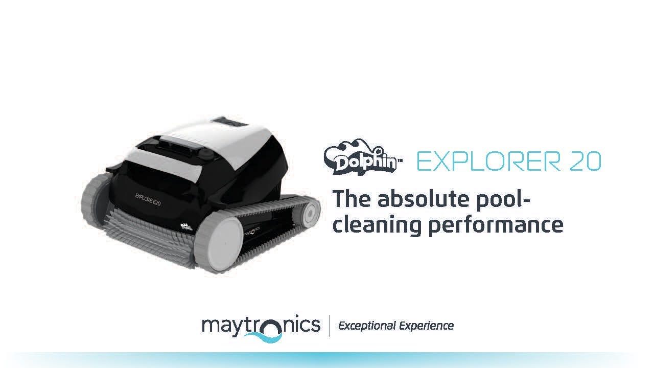 Maytronics Dolphin Explorer E20 robotic pool cleaner Unboxing US