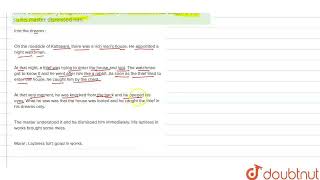 Write a short story a night watchman had a dream that he had caught a thief so his master dismis... screenshot 3