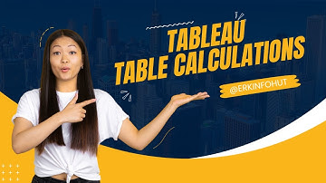 Table Calculations in Tableau | Learn Tableau in Tamil | @erkinfohut