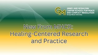 New From MHCR: Healing Centered Research and Practice
