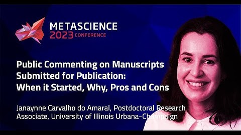 Public Commenting on Manuscripts Submitted for Publication: When it Started, Why, Pros and Cons
