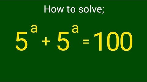 Nice Olympiad Exponential equation: a=?