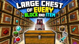 I will farm a Large Chest of EVERY Block and Item in Minecraft
