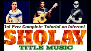 Video thumbnail of "Sholay Theme Guitar Lesson Tabs | Complete Tutorial | TABS for beginner`s | RDB ( Panchamda )"